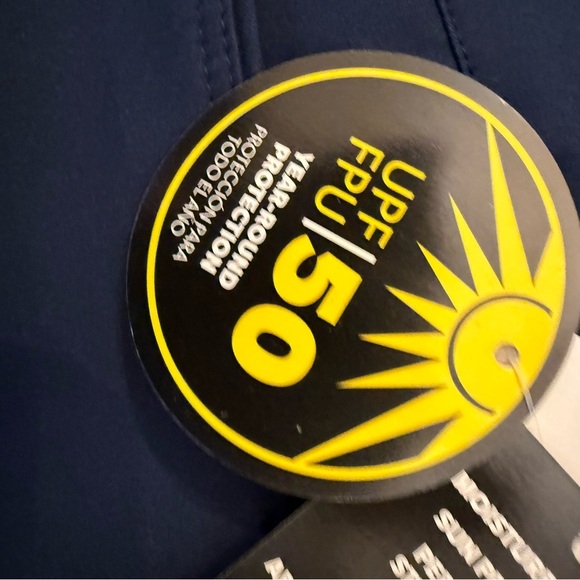 PGA Tour Navy Blue Golf Skort Size 10 Stretch Moisture Wicking UPF 50 - Picture 8 of 11